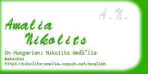 amalia nikolits business card